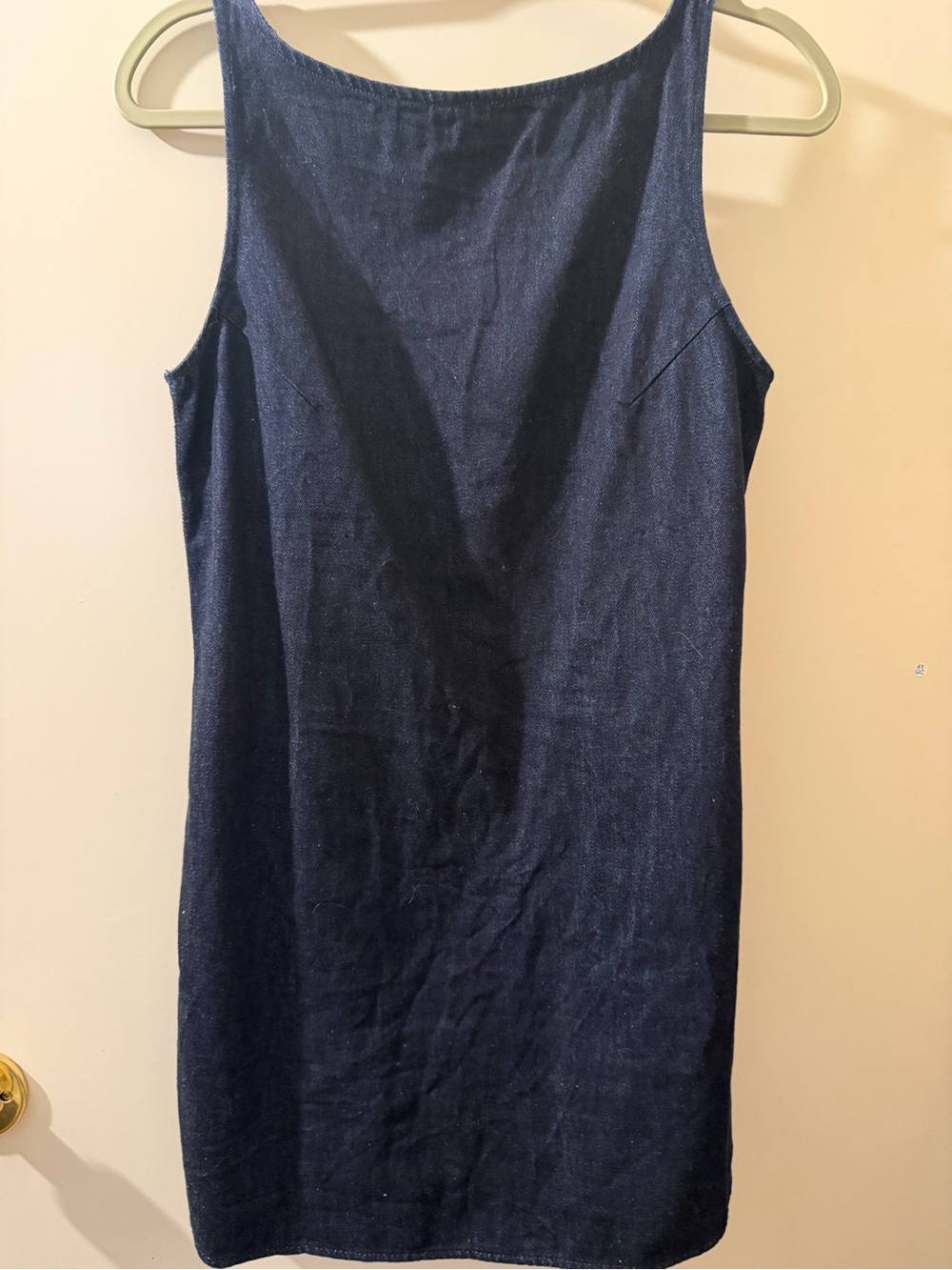 Classic Navy Sleeveless Shift Dress - Women's